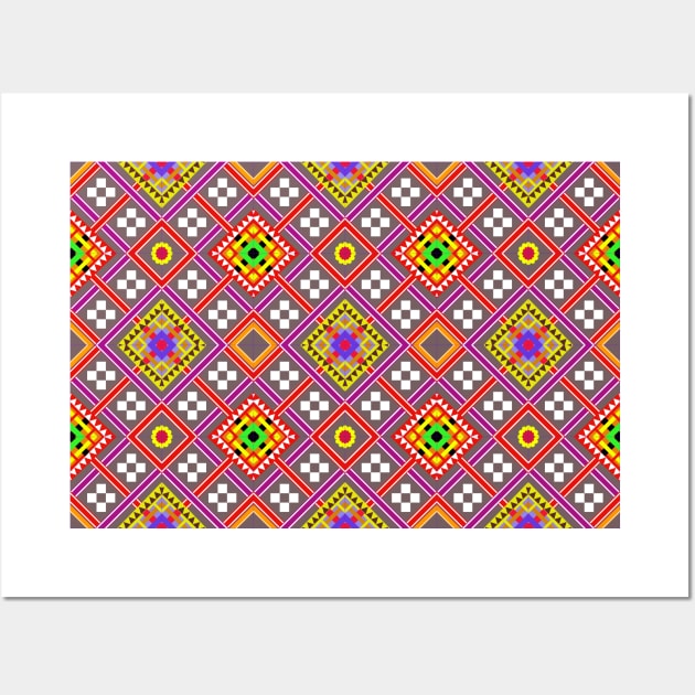 Celebrate fabric patterns Wall Art by noke pattern